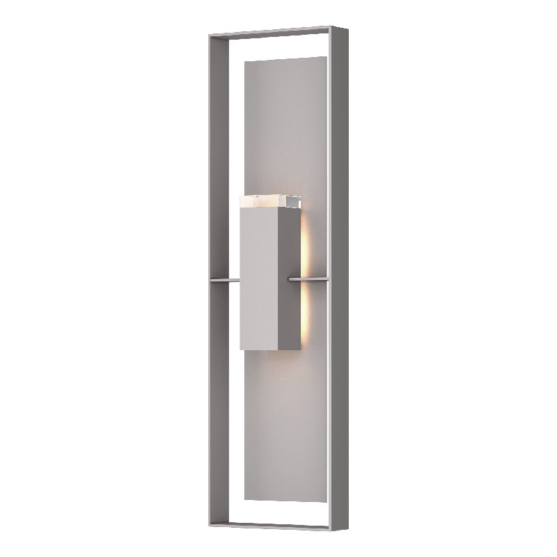 Shadow Box Flush Mount Outdoor Wall Sconce, Coastal White, Coastal Natural Iron, No