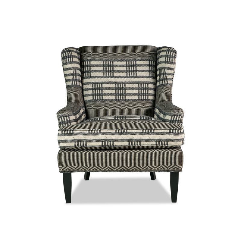 Pointe Creek Upholstered Wingback Chair, Macarena Beige Performance
