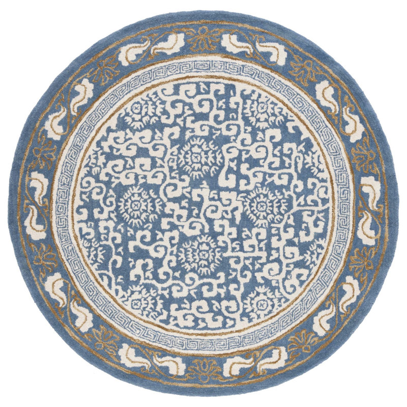 Elaise Hand Tufted Wool Oriental Rug, Round 6'