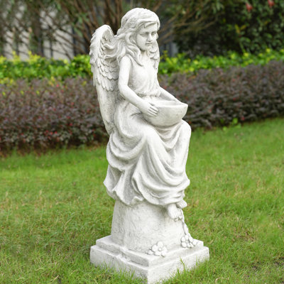 31.3"Angels & Cherubs MGO Garden Statue