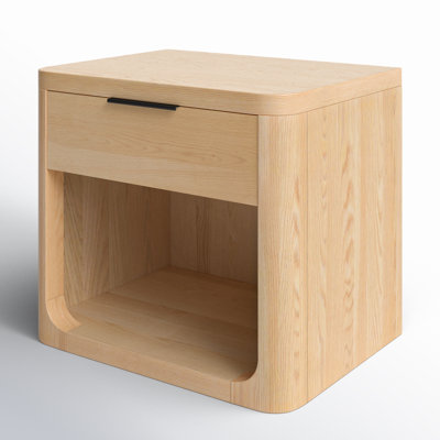 Altus 1 Drawer Wood Nightstand