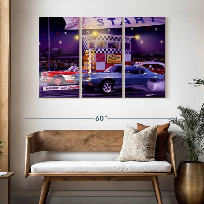 Mehar Drag City, 32" H x 50" W