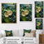 Toile de palmier émeraude exotique sur toile émeraude-97027079-97027074