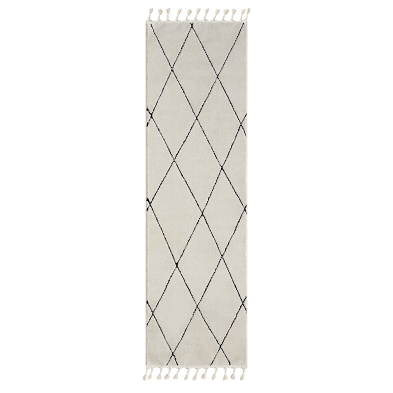 Charm Tapis white Rug, Runner 80 x 250 cm