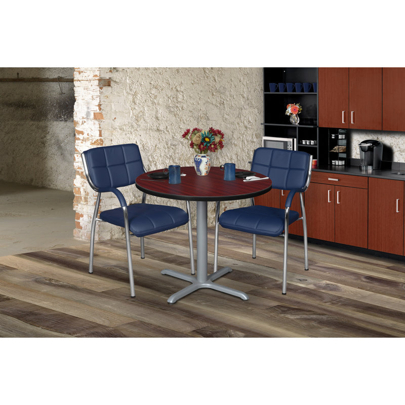 Petit plateau de table Regence Cain, Cerisier, gris, H 29 po x L 30 po x P 30 po