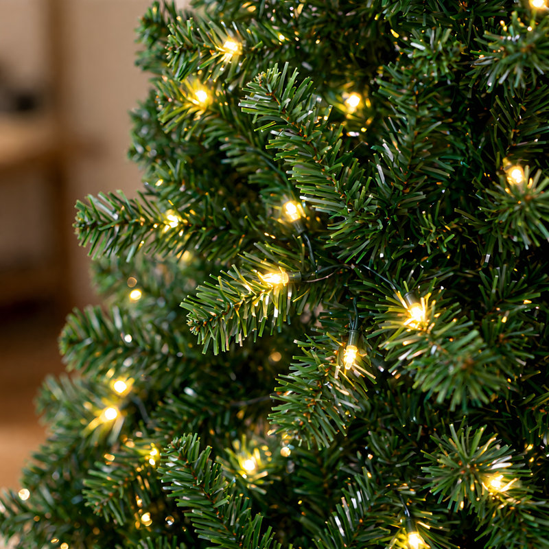 6ft Lighted Artificial Spruce Christmas Tree
