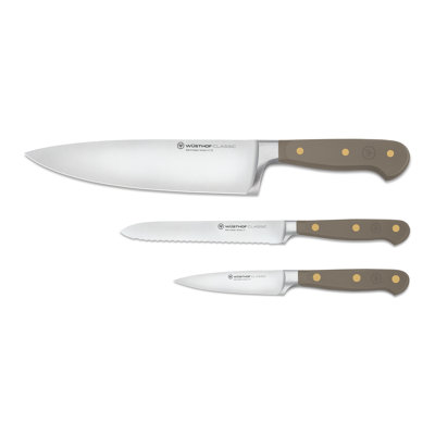 WSTHOF Classic Velvet Oyster 3-Piece Chef's Knife Set