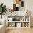  Bomeda 7-Cube Reversible Open Shelf Bookcase, Storage Organizer, White-1622134702