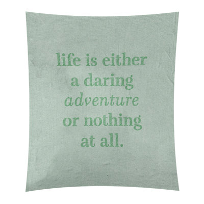 Tapisserie en polyester "life quote" adventure