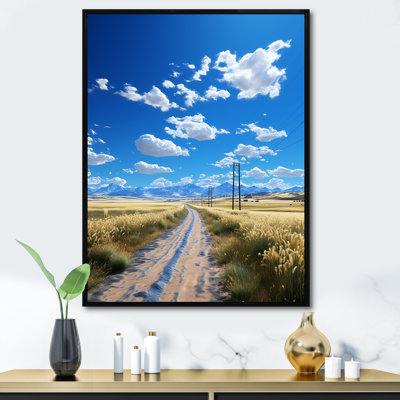 " Lonely Road Through Prairies "