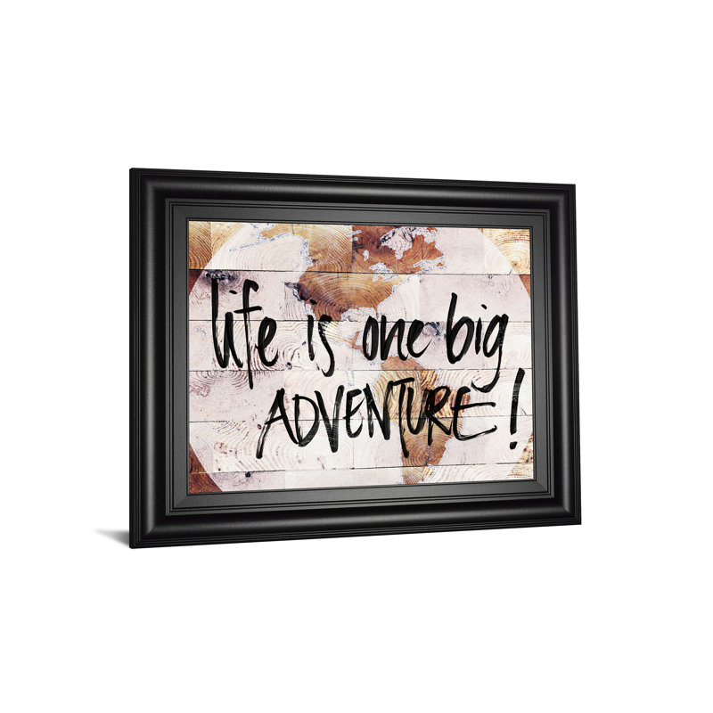 Art mural carte aventure - 22 po x 26 po - Cadre Aura de minuit