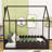 Cahaba Wood Bed,House Bed Frame with Fence-782034577-756388788