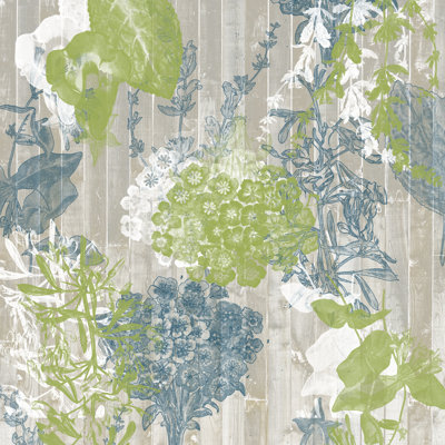 Flower Pattern III by Jennifer Goldberger - Wrapped Canvas Painting