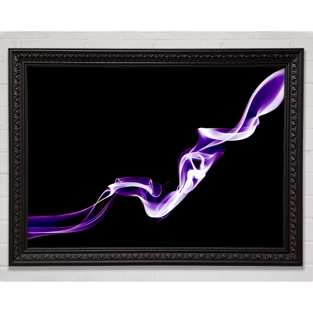 Gerahmtes Wandbild Purple Silk