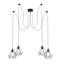 Waroona 4 - Light Black Cluster Pendant