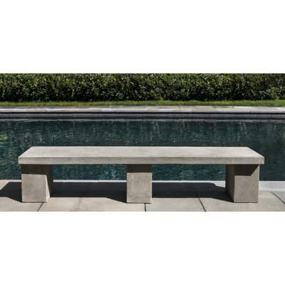 Biscayne Cast Stone Garden Bench