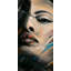 Portrait abstrait de femme abstraite