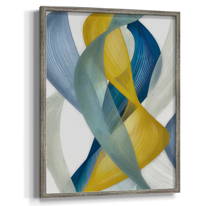 Horizontal Bands I Framed Print - Solid Wood, 11" H x 9" W
