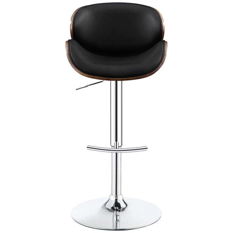 Tabouret de bar noir Galasso pour un espace repas élégant et sophistiqué
