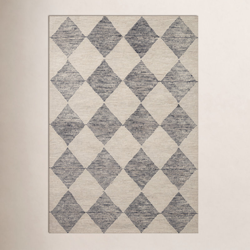 Tapis en laine beige / gris anthracite Chris Loves Julia x Loloi Francis, Rectangle 8 pi 6 po x 12 pi