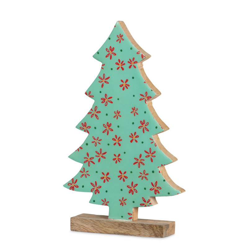 Two Turtle Doves Pattern Tabletop Tree