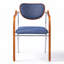 Chaise d'appoint moderne en tissu avec structure en bois de hêtre et en fer Bauhaus-897191222