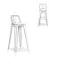 Tabouret en bois massif et métal Rayne-117866850-117925770-117925768