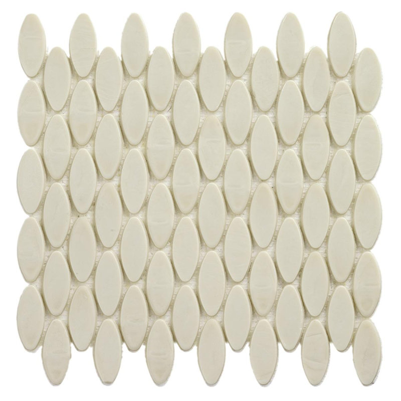 Birch 7/8" x 7/8" Domes Glass Mosaic