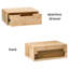 Strenta Davyen Solid Wood Floating Nightstand