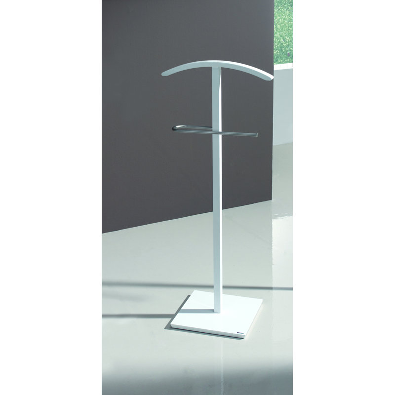 Ahrens Freestanding Valet Stand, White