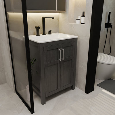 Meuble-lavabo de salle de bain avec lavabo