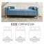 Banc de rangement rembourré en chenille avec accoudoirs et dossier-2011836248-2011836245