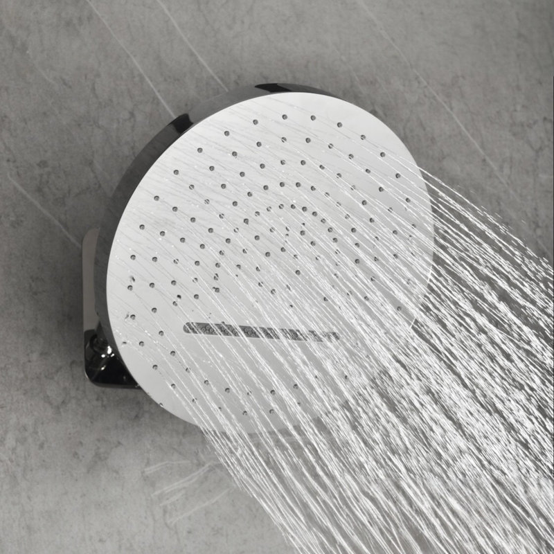 Système de douche à haute pression 12,6 po Waterfall, Chrome chrome