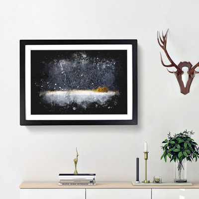 Eibsee Lake In Germany Paint Splash - Framed Print