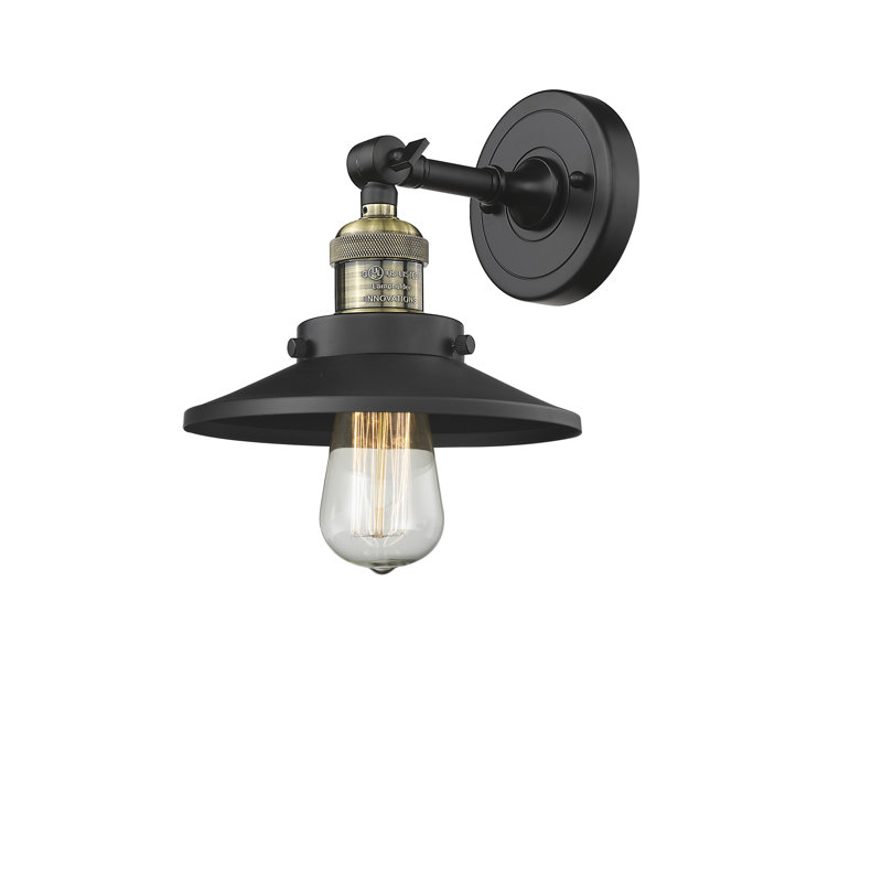 Clintonpark Semi Flush Mount, Black Antique Brass, 6 Watt Vinage LED Bulb