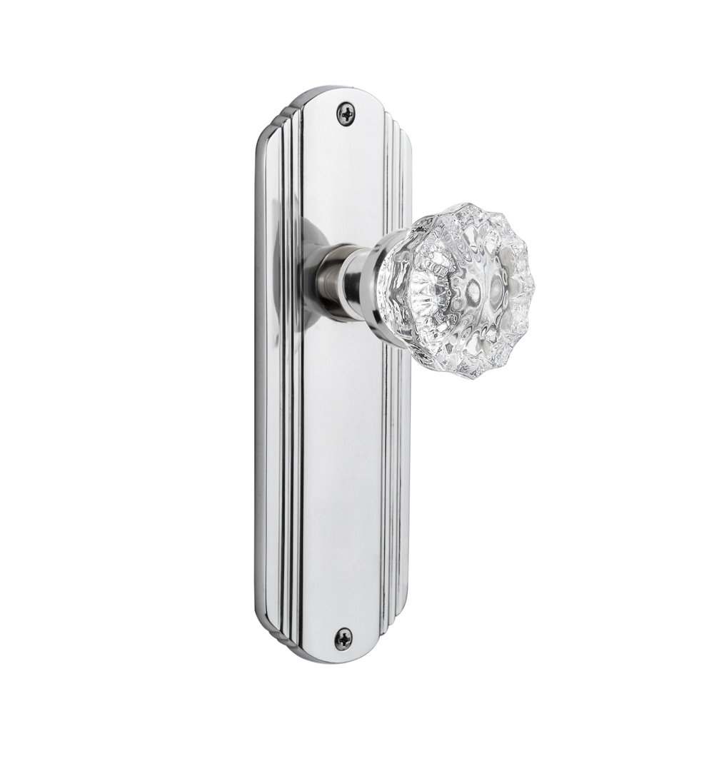 Deco Plate with Crystal Door Knob Nostalgic Warehouse 