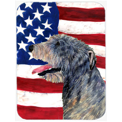Planche à découper trinx American American Flag avec verre Irish Wolfhound