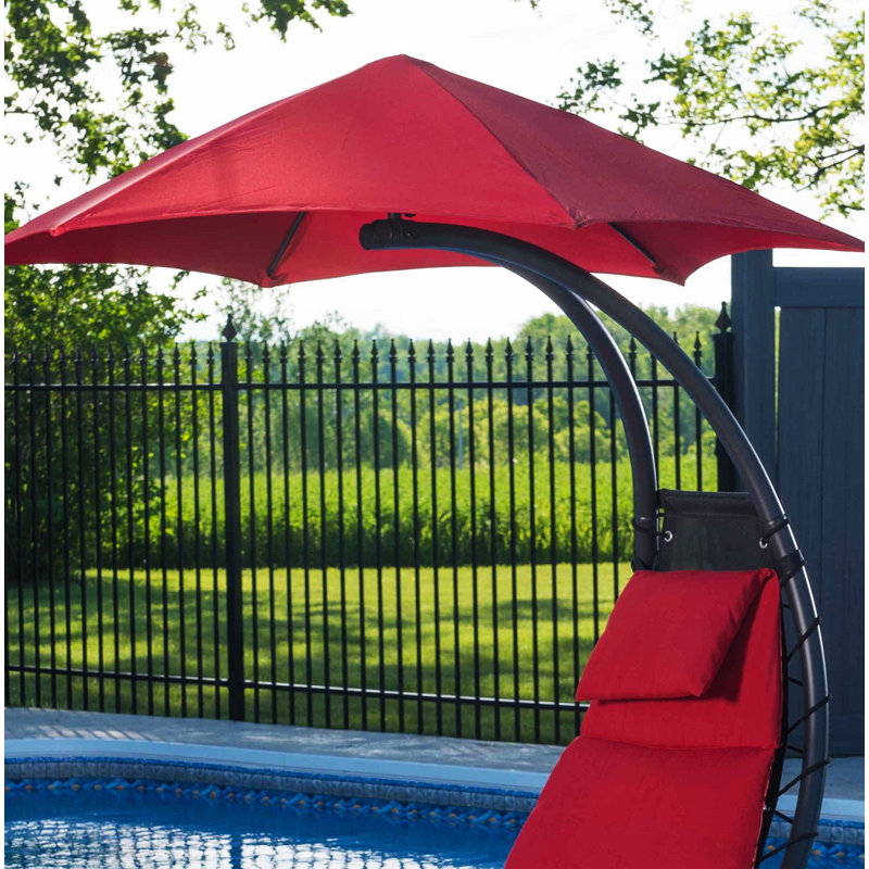 Tissu de remplacement pour parasol de la série Dream de Vivere Maglione, Rouge cerise