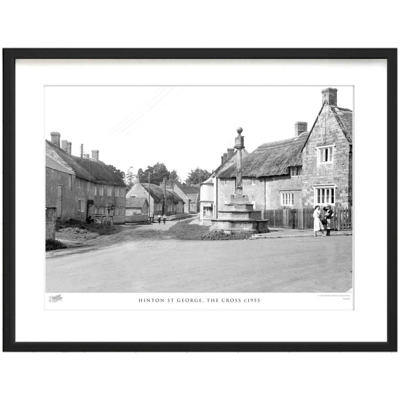 Hinton St George, The Cross C1955 - Single Picture Frame Print, 60cm H x 80cm W x 2.3cm D