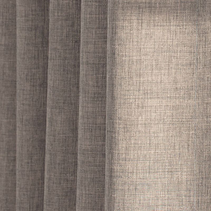 Elmstead 100% Polyester Room Darkening Solid Color Curtain Panel with Rod Pocket Top , 42" W x 95" L, Taupe