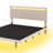 Modern LED-Lit Upholstered Floating Bed Frame-1838090404-1838090407