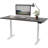 Skyscraper Electric Height Adjustable Standing Desk, Dual Motor and Digital Control with Memory, 72x30, Charcoal Strand Top with White Frame-765077062-765077059