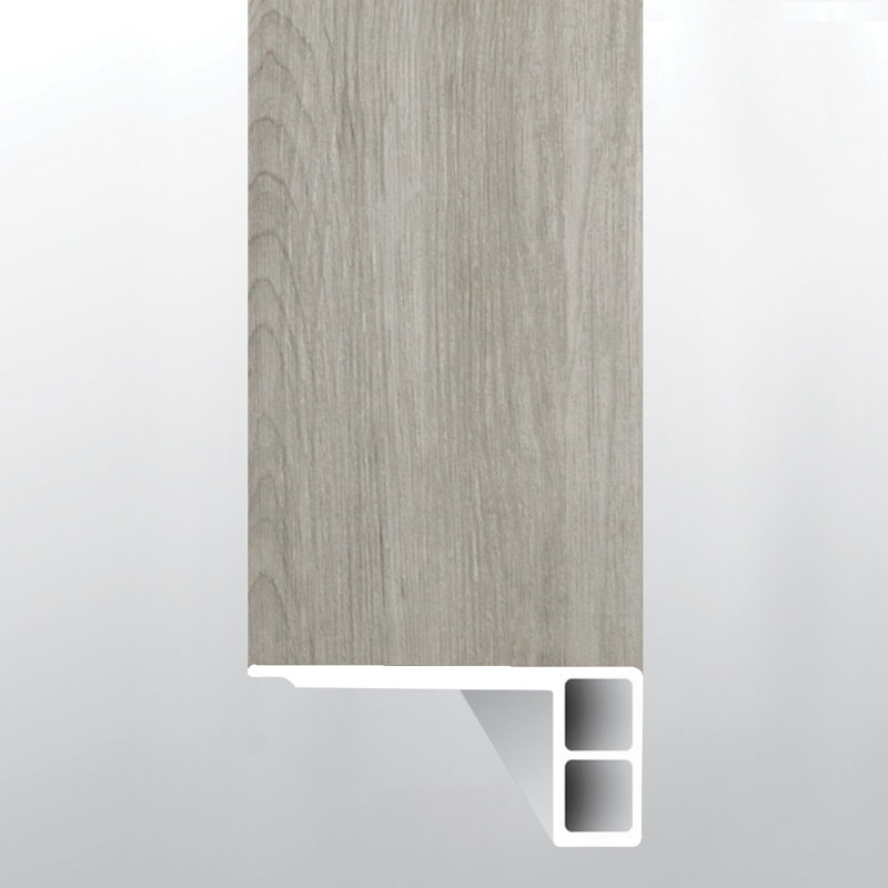 0,75 po T x L 94 po x l 2,75 po Garniture de plancher de vinyle luxueuse, Fumée quais