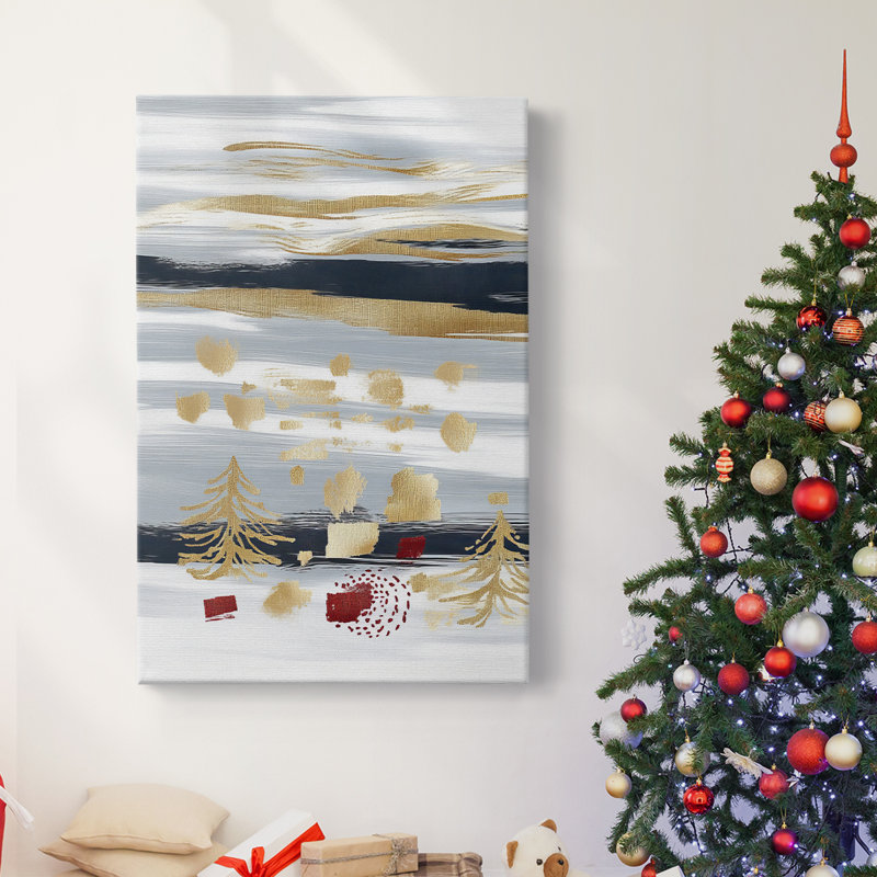 Art des Fêtes de Noël - Toile tendue avec châssis CLV, H 36 po x l 24 po