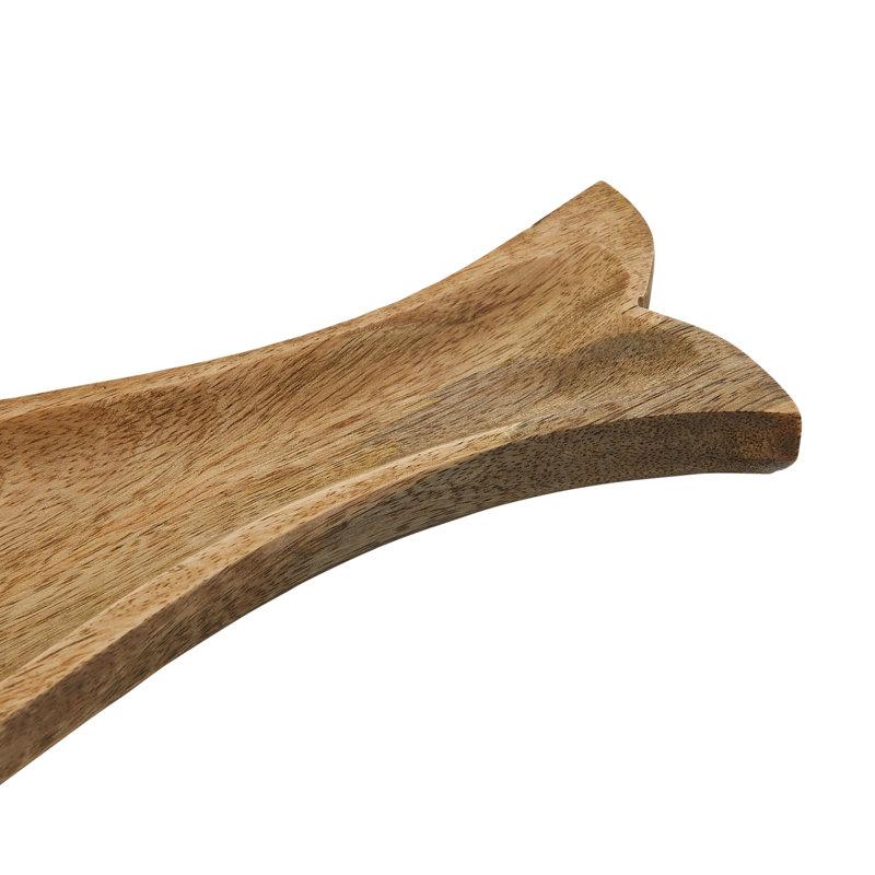 Assiette en forme de poisson en bois sculpté Adlena