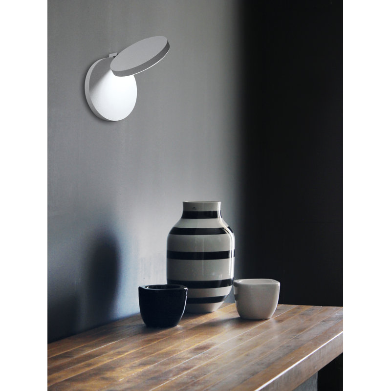 LED Armed Sconce, White