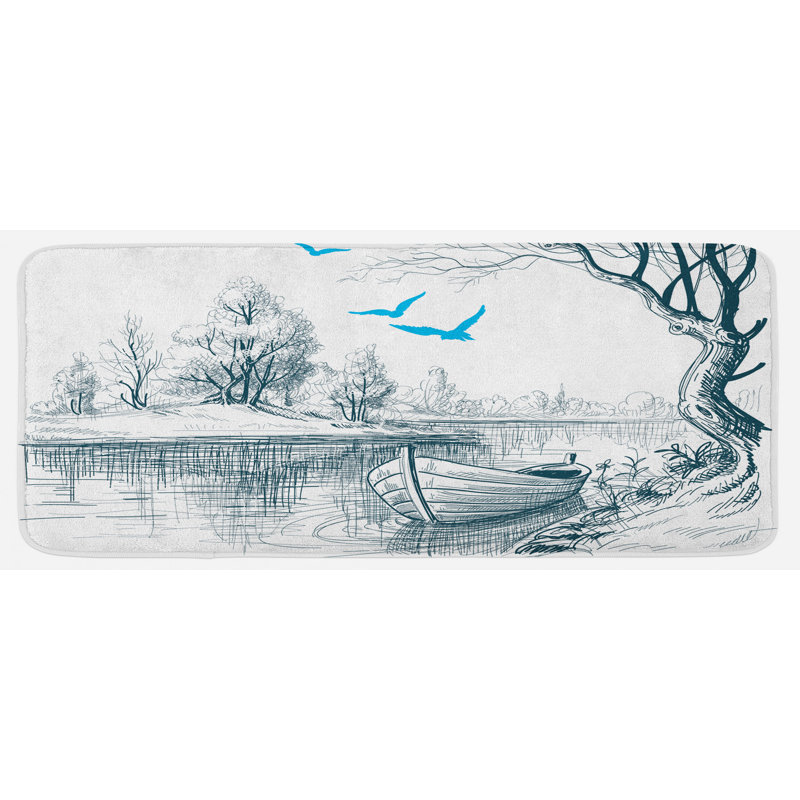 Tapis de cuisine paysage