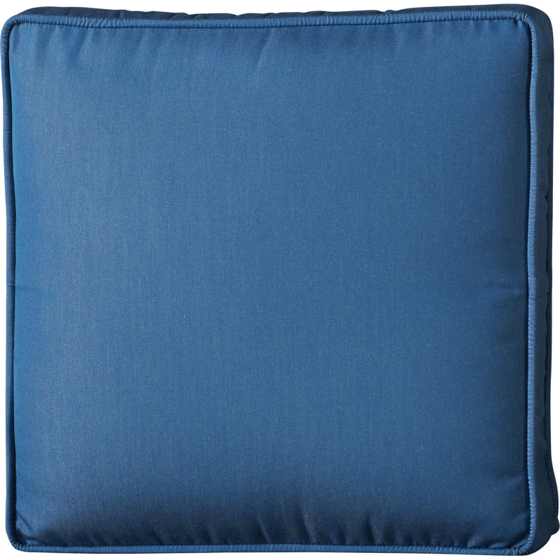 22.5" x 22.5" Outdoor Deep Seat Cushion with Ties and Welt
