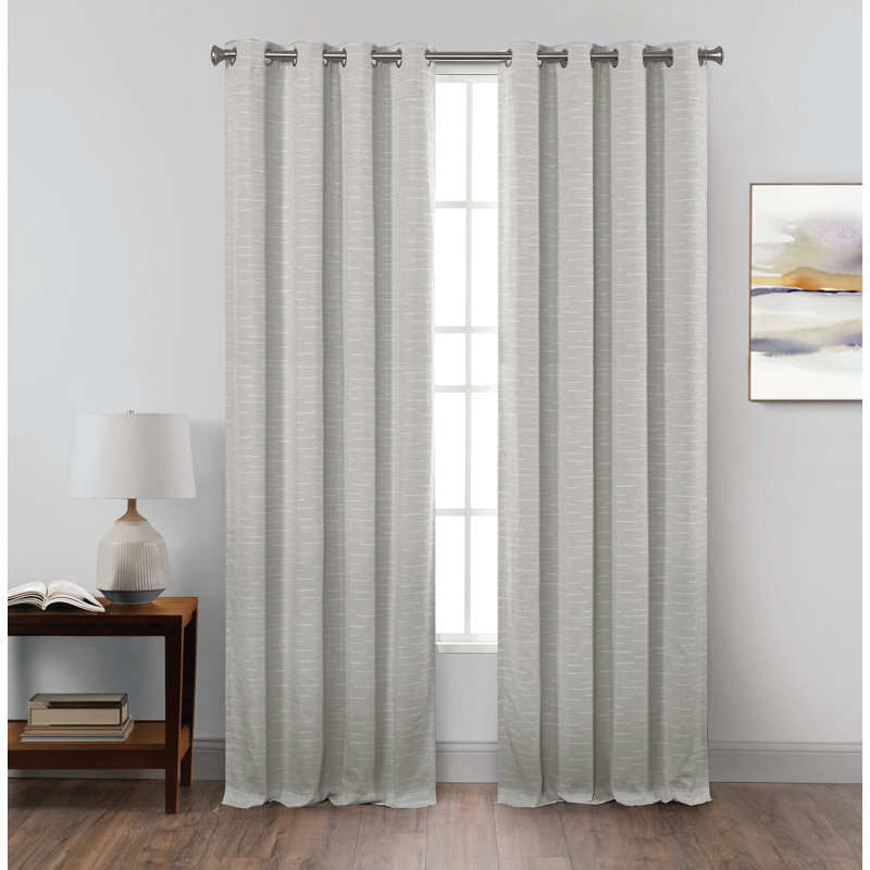 Devatt Solid Max Blackout Grommet Curtain Panel