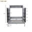 Grand lit escamotable mural avec tablettes et lumières DEL, gris (OLD SKU: LP000695AAE)-1829635731